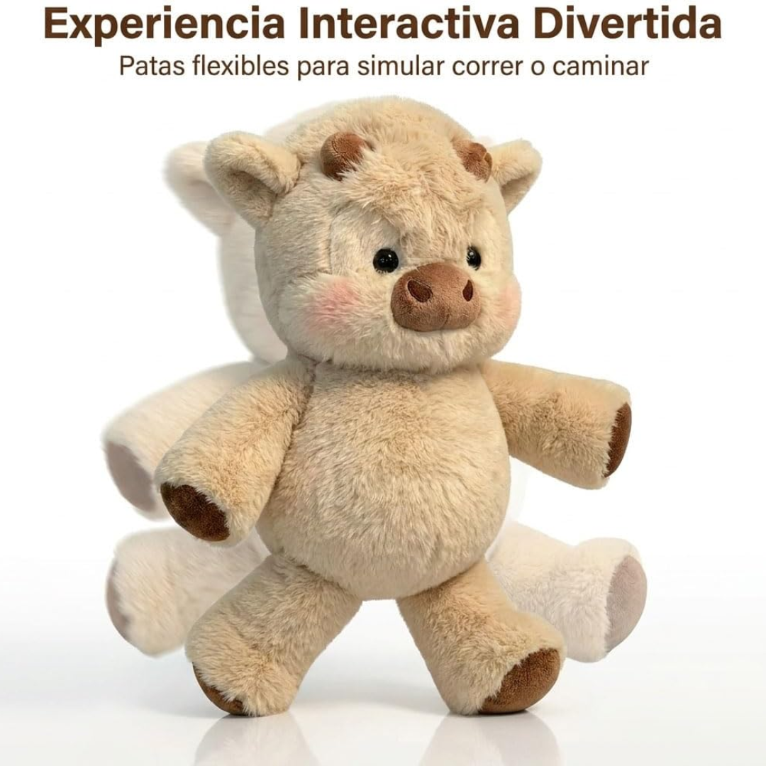 Peluche vaquita que corre contigo