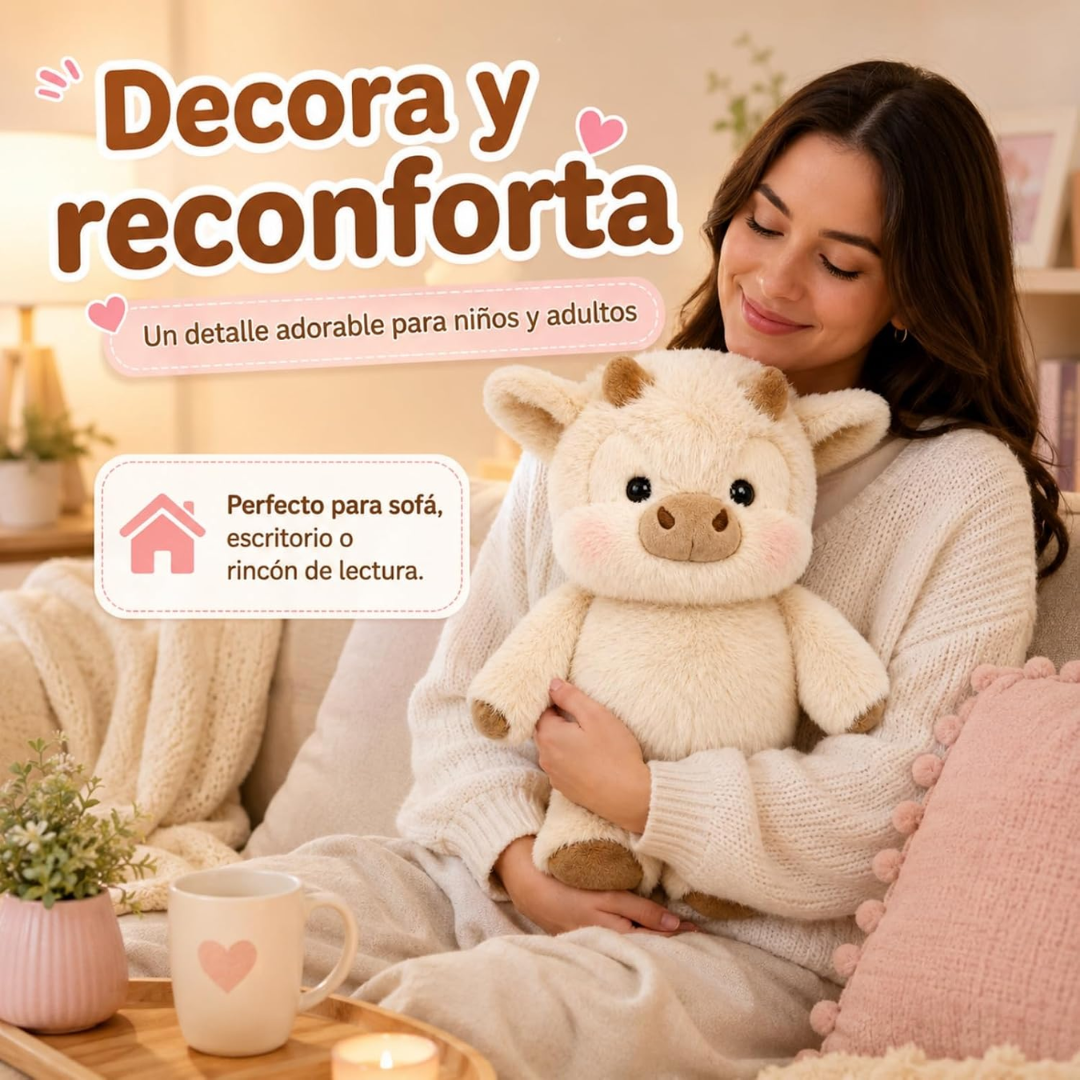 Peluche vaquita que corre contigo