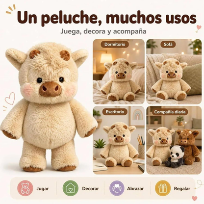 Peluche vaquita que corre contigo