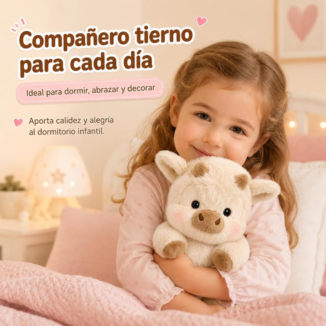 Peluche vaquita que corre contigo